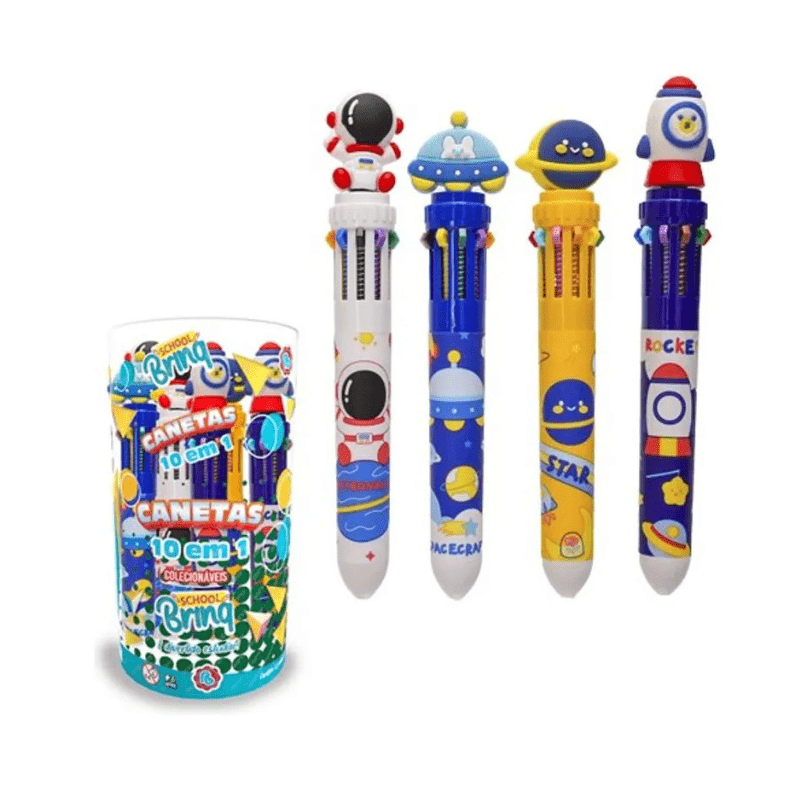 Canetas Multicolor Astronauta