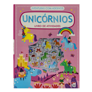 Livro de Atividades com Adesivos: Unicórnios