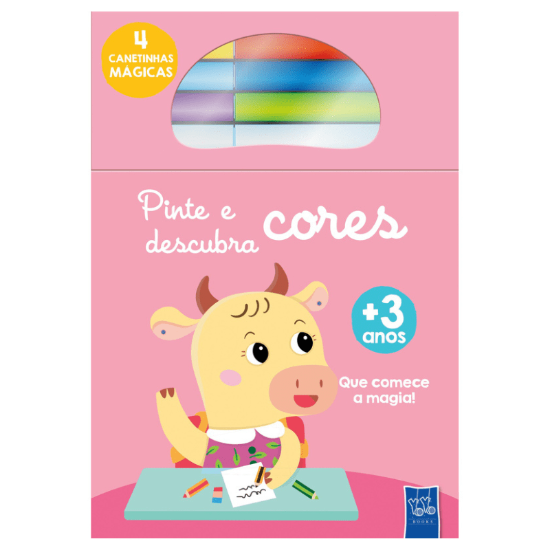 Pinte e Descubra Cores: Vaca
