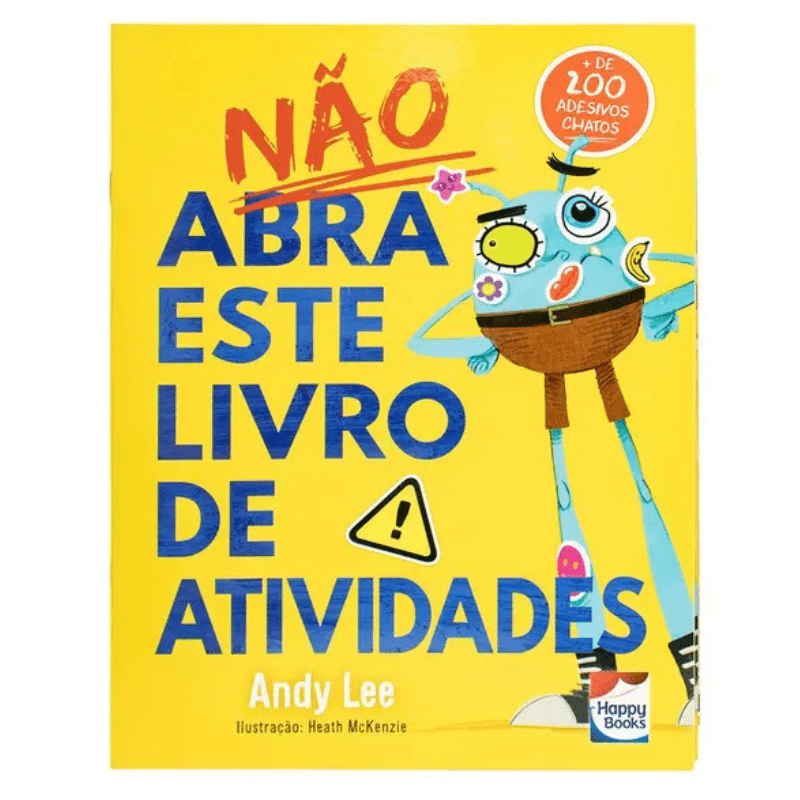 Não Abra Este Livro de Atividades com Adesivos
