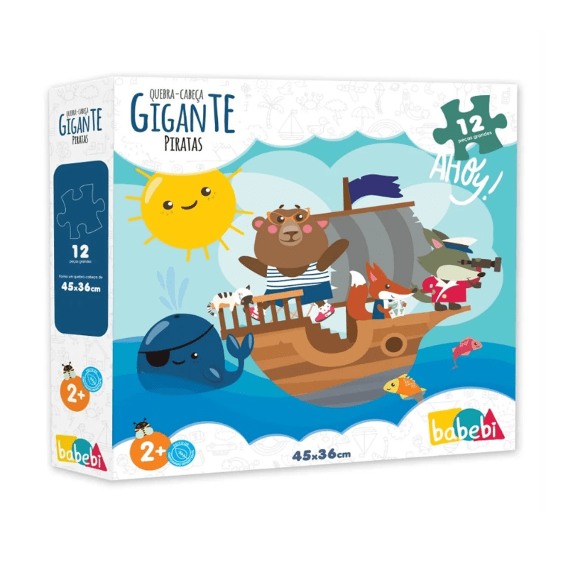Quebra-Cabeça Gigante Piratas