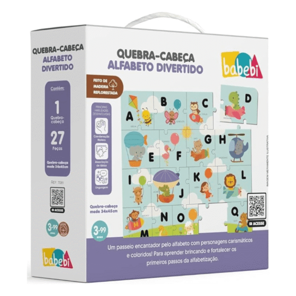 Quebra-Cabeça Alfabeto Divertido