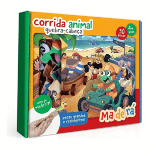 Quebra-Cabeça Corrida Animal - 30 Peças