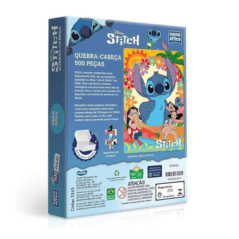 Quebra-Cabeça Stitch 500 Peças - Imagem 2