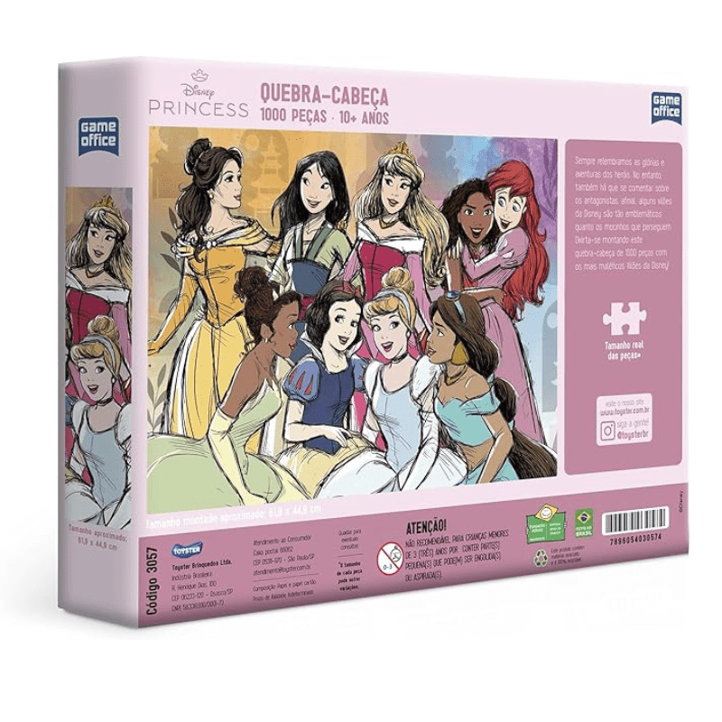 Quebra-Cabeça Princesas 1000 Peças - Imagem 2
