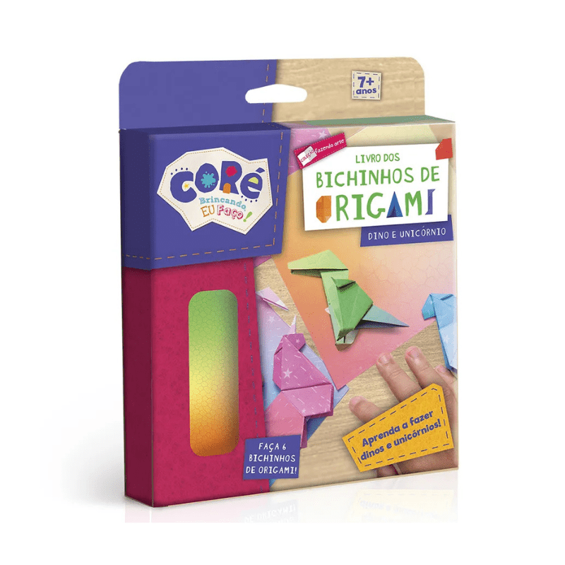 Livro dos Bichinhos de Origami - Dino e Unicórnio