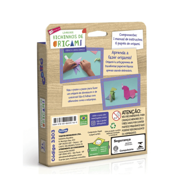 Livro dos Bichinhos de Origami - Dino e Unicórnio - Imagem 2