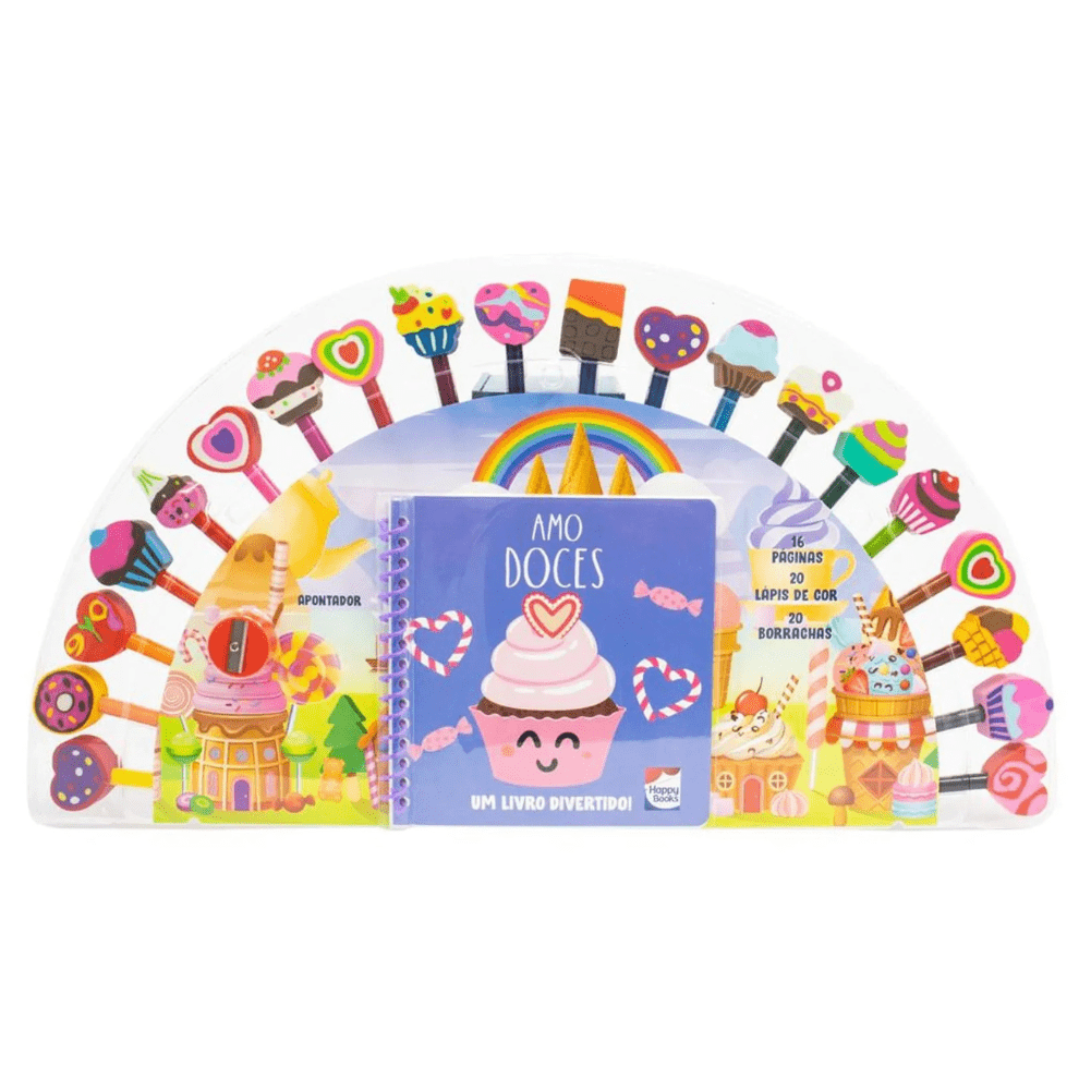 Um Livro Divertido Pinte Os Números Eu Amo Doces