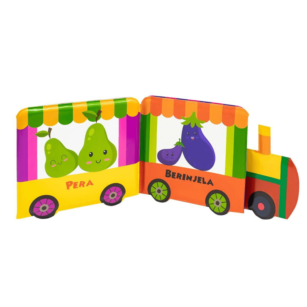 Livro de Banho Passeio Divertido Frutas e Vegetais - Imagem 2