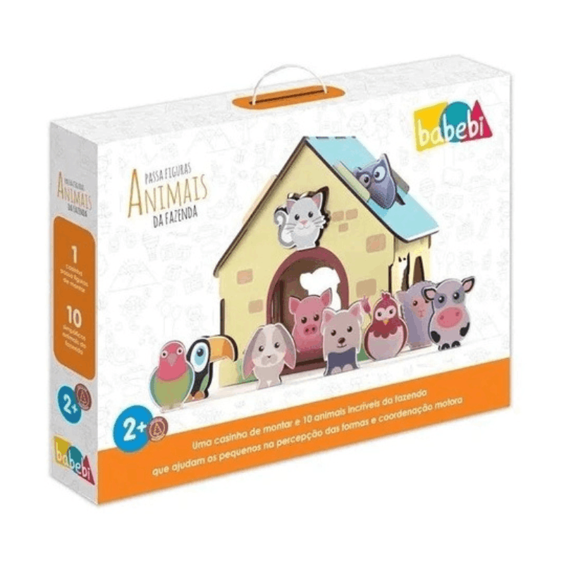 Passa Figuras Animais da Fazenda