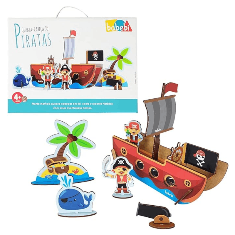 Quebra-Cabeça 3D Piratas